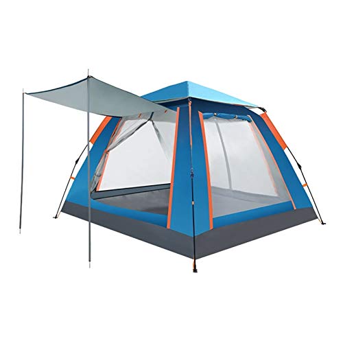 Tragbares Zelt für 3–4 Personen, Windschutz, Campitent, wasserdicht, Sonnenschutz, automatische Zelte für Touristen, für Outdoor, Hikibeach, Reisen, Outdoor (blau a) von CRBUDY