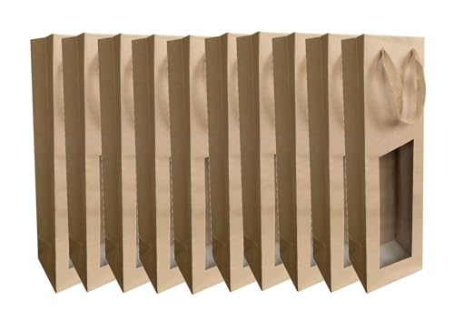 CREASTYL Ludi-Vin 10 Tüten aus Kraftpapier mit transparentem Fenster, für 1 Weinmagnum CREASTYL Ludi-Vin 10 Tüten aus Kraftpapier mit transparentem Fenster, für 1 Weinmagnum von CREASTYL