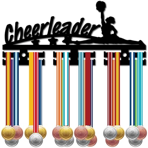 CREATCABIN Cheerleader-Medaillenhalter,Medaillenaufhänger,Display,Acryl-Medaillenständer,Sport-Medaillenrahmen,Hängende Medaillen,Wandmontage,Schwarz,Kleiderbügel Für Frauen,Cheerleading,29x13cm CREATCABIN Cheerleader-Medaillenhalter,Medaillenaufhänger,Display,Acryl-Medaillenständer,Sport-Medaillenrahmen,Hängende Medaillen,Wandmontage,Schwarz,Kleiderbügel Für Frauen,Cheerleading,29x13cm von CREATCABIN