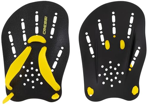 CRESSI Aqua Energy Swim Paddles, Uni Erwachsene, schwarz/gelb, M CRESSI Aqua Energy Swim Paddles, Uni Erwachsene, schwarz/gelb, M von CRESSI