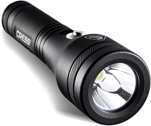 CRESSI Unisex-Adult Astra Torch Black Hochleistungs LED Unterwasserlampe mit hoher Leuchtkraft, 1200 Lumen, Wasserdicht, IPX8, 100 m, Schwarz CRESSI Unisex-Adult Astra Torch Black Hochleistungs LED Unterwasserlampe mit hoher Leuchtkraft, 1200 Lumen, Wasserdicht, IPX8, 100 m, Schwarz von CRESSI