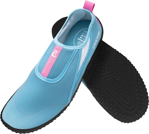 CRESSI Unisex-Adult Kiwi Shoes Azure/Pink 42 Schuh ideal für Wassersport und Spaziergänge in Nasser Umgebung, Hellblau/Rosa von CRESSI