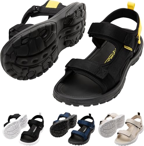 CRESSI Unisex-Adult Pete Black/Yellow 41 Sandale ideal für Sommertage am Strand, Schwarz/Gelb CRESSI Unisex-Adult Pete Black/Yellow 41 Sandale ideal für Sommertage am Strand, Schwarz/Gelb von CRESSI