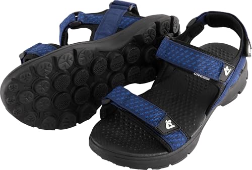 CRESSI Unisex-Adult Sam Black/Blue 46 Unglaublich leichte und modische Sandalen für einen Sommer voller Komfort und Freiheit, Schwarz/Blau von CRESSI