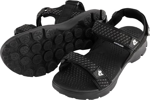 CRESSI Unisex-Adult Sam Black 46 Unglaublich leichte und modische Sandalen für einen Sommer voller Komfort und Freiheit, Schwarz/Schwarz von CRESSI