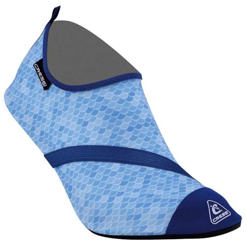 Cressi Aqua Socks_XLX420 Moderne Wassersportschuhe, Waves Fantasy, M (36/37 von CRESSI