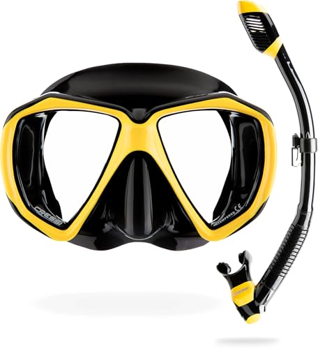 Cressi Ranger Schnorchelset - Schnorcheln Set mit Schnorchel und Taucherbrille, wasserdichte Tauchmaske Anti-Fog Anti-Leck aus Gehärtetem Glas, mit 3-Kanal Premium Dry Schnorchel für Erwachsene Cressi Ranger Schnorchelset - Schnorcheln Set mit Schnorchel und Taucherbrille, wasserdichte Tauchmaske Anti-Fog Anti-Leck aus Gehärtetem Glas, mit 3-Kanal Premium Dry Schnorchel für Erwachsene von CRESSI