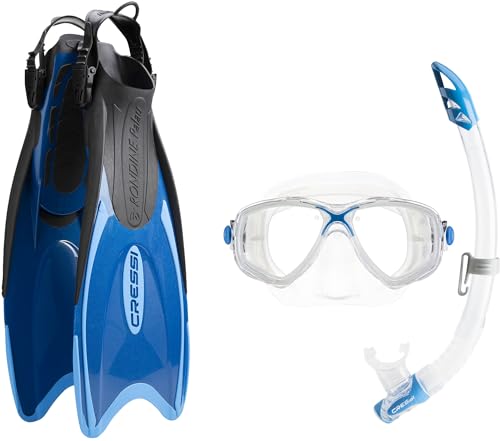 Cressi Schnorchel-Sets Palau Marea Bag, Blau/Azurblau, XXS/XS, CA122632 Cressi Schnorchel-Sets Palau Marea Bag, Blau/Azurblau, XXS/XS, CA122632 von CRESSI