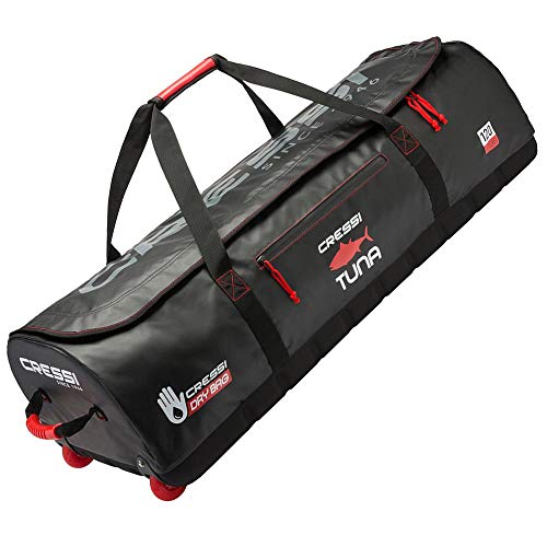 Cressi Unisex-Adult Tuna Dry Wheel Bag Große wasserdichte Tasche mit Rollen, Schwarz/Rot, 120 L Cressi Unisex-Adult Tuna Dry Wheel Bag Große wasserdichte Tasche mit Rollen, Schwarz/Rot, 120 L von CRESSI