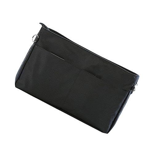 CRILSTYLEO 1Stk Beutel einsetzen Makeup Tasche Kosmetiktasche Cosmetic Bag Reise-Aufbewahrungstasche Handtaschen-Organizer Handtasche Innenbeutel wasserdichte Aufbewahrungstasche Black von CRILSTYLEO