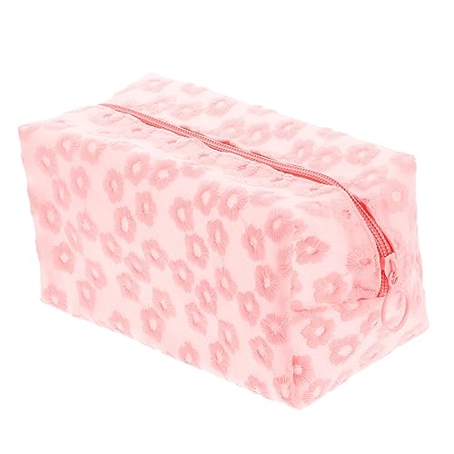 CRILSTYLEO 1Stk Kleine Chrysanthemen-Kosmetik Tasche Reise-Aufbewahrungstasche Kosmetiktasche Reise-Make-up-Organizer Storage Bags aufbewahrungstüten pink Make-up-Tasche Kulturbeutel Eva Rosa von CRILSTYLEO