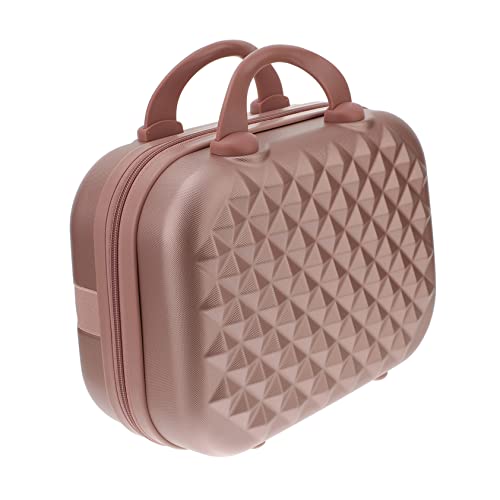 CRILSTYLEO Kosmetikkoffer Make-up-Etui für Damen Reise-Make-up-Koffer Speicher Machen Mini-Kulturbeutel Kosmetiktasche mit großem Fassungsvermögen Kosmetiktasche mit Tragegriff STK Rose Gold von CRILSTYLEO