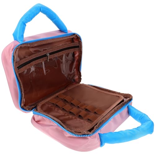 CRILSTYLEO Kosmetiktasche Storage Bags Makeup Tasche makeupbag Makeup Bags kosmetikaufbewahrungsboxen Vanity Bag süße Schminktasche Outdoor-Make-up-Taschen Kleines Make-up-Etui Polyester Rosa von CRILSTYLEO