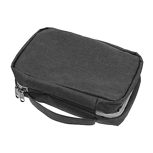 CRILSTYLEO Reisetasche Kulturbeutel für unterwegs Organizer zur Aufbewahrung von Handtaschen personalisierte Tasche schutztasche persönliche Pflegetasche Reise-Kosmetiktasche Polyester Black von CRILSTYLEO