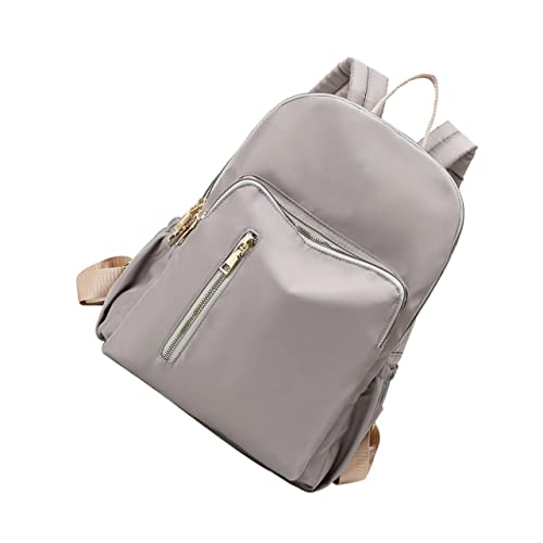 CRILSTYLEO Rucksack Kinderwagen Unisex-babytaschen Wickeltaschen Windeltaschen Tragbare Mumientasche Tasche Für Babyflaschen Mutterschaft Wickeltasche Pendeltasche Light Grey Oxford von CRILSTYLEO