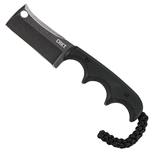 CRKT Minimalistisches Cleaver EDC Messer: Kompaktes Alltagsmesser mit fester Klinge, faltbares Universalmesser mit schwarzem Finish, Griff aus Harzfaser und Scheide 2383K CRKT Minimalistisches Cleaver EDC Messer: Kompaktes Alltagsmesser mit fester Klinge, faltbares Universalmesser mit schwarzem Finish, Griff aus Harzfaser und Scheide 2383K von CRKT