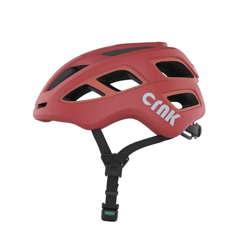 CRNK Veloce Fahrradhelm – Leichter & Stylischer Unisex Helm für E-Bike, Rennrad & Mountainbike – In-Mold Bauweise für Stoßabsorption – Magnetverschluss & Verstellbare Gurte – Rot – L CRNK Veloce Fahrradhelm – Leichter & Stylischer Unisex Helm für E-Bike, Rennrad & Mountainbike – In-Mold Bauweise für Stoßabsorption – Magnetverschluss & Verstellbare Gurte – Rot – L von CRNK
