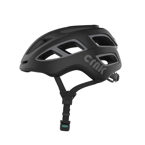 CRNK Veloce Fahrradhelm – Leichter & Stylischer Unisex Helm für E-Bike, Rennrad & Mountainbike – In-Mold Bauweise für Stoßabsorption – Magnetverschluss & Verstellbare Gurte – Schwarz – L CRNK Veloce Fahrradhelm – Leichter & Stylischer Unisex Helm für E-Bike, Rennrad & Mountainbike – In-Mold Bauweise für Stoßabsorption – Magnetverschluss & Verstellbare Gurte – Schwarz – L von CRNK