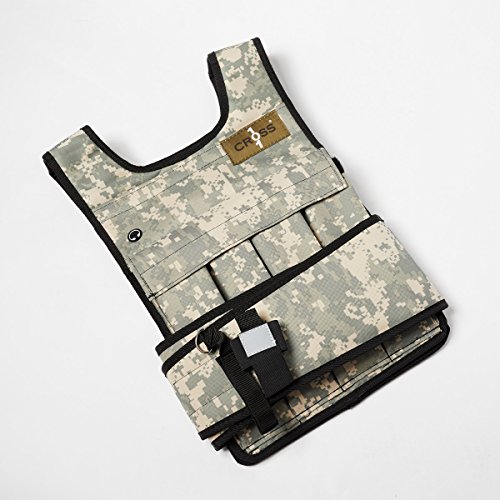 CROSS101 Verstellbare Camouflage-Gewichtsweste mit Schulterpolstern, 9 kg CROSS101 Verstellbare Camouflage-Gewichtsweste mit Schulterpolstern, 9 kg von CROSS101