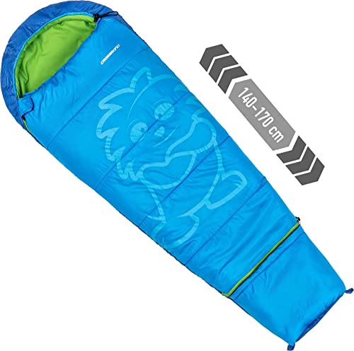 Crossroad Flexy Kinder Schlafsack 140cm - 170cm Mumienschlafsack Junior Jungen - wasserabweisend - blau - Jungenschlafsack für Camping - Sommerschlafsack Crossroad Flexy Kinder Schlafsack 140cm - 170cm Mumienschlafsack Junior Jungen - wasserabweisend - blau - Jungenschlafsack für Camping - Sommerschlafsack von Crossroad