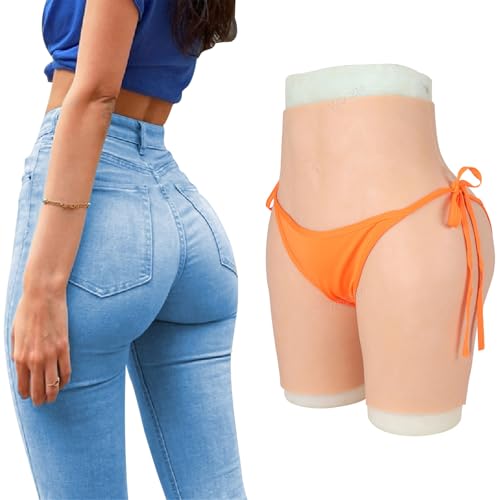 CROXZZNB Silikon Höschen Butt Lift Gepolstert Shapewear Kontrolle Shorts Bekleidung Männlich zu Weiblich Fake Vagina Unterwäsche für Transgender,Color 2,Upgrade von CROXZZNB