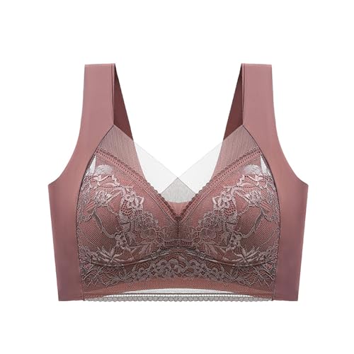 CRTZHA Sarapick Ultimate Lift Bra, Sarapick Bra - Seamless Sexy Push Up Wireless Bra, Women's Natural Support Bra (Brown,3L) von CRTZHA