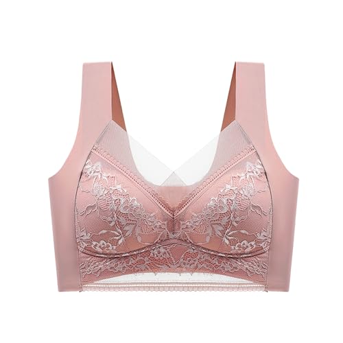 CRTZHA Sarapick Ultimate Lift Bra, Sarapick Bra - Seamless Sexy Push Up Wireless Bra, Women's Natural Support Bra (Pink,4L) von CRTZHA