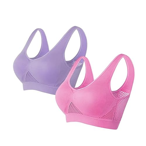 CRTZHA Sparkhomez Bra, Spark Homes Bra, Kulken Bra, Breathable Anti-Sagging Breasts Bra, Wireless Comfort Liftup Bra (2PC-C,L) von CRTZHA