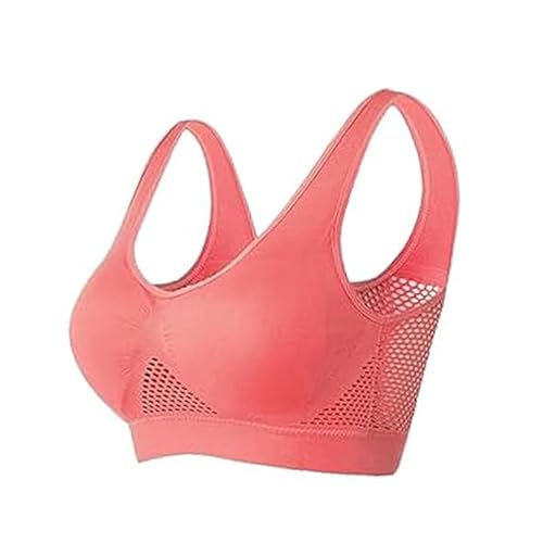 CRTZHA Sparkhomez Bra, Spark Homes Bra, Kulken Bra, Breathable Anti-Sagging Breasts Bra, Wireless Comfort Liftup Bra (Red,M) von CRTZHA