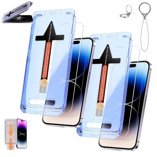 CRTZHA Tendency Displayschutz, Tendency Displayschutz für iPhone, Blimbe Displayschutz – staubfrei ohne Blasen, Glas-Displayschutz staubfrei ohne Blasen (2PC-Hd Film,13) von CRTZHA