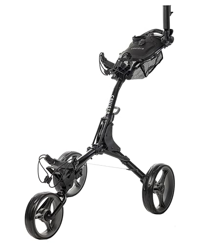 CRUISER GOLF CR-7 Deluxe Golf-Trolley mit 3 Rädern, ordentlicher Würfel, zusammenklappbar von CRUISER GOLF