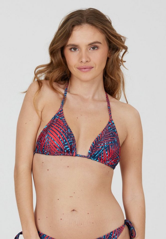 CRUZ Triangel-Bikini-Top Monique, mit tropischem Print von CRUZ
