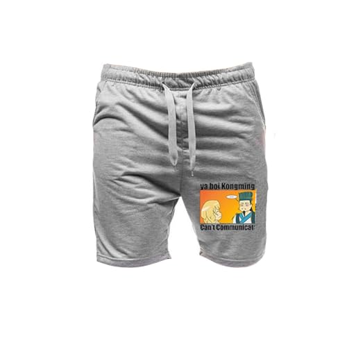 CRYBF Herren Shorts Outdoor Fitness Hose Ya Boy Kongming Leisure Sport Shorts Strandhose Mit 50% Baumwolle-Color-9||M von CRYBF