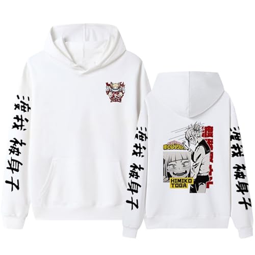 CRYBF Paar Stil Trendy Dicke Kapuzenpullover Toga Himiko Mode Bedruckte Kapuzenpullover Sport Jogging Hoodie-Color-2||S von CRYBF