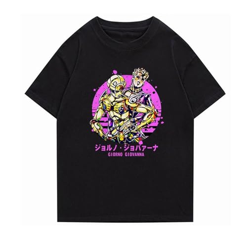 JoJo Bizarre Adventure Di Kurzarm Fitness T-Shirt Hoodie Mode Gedruckt Kurzarm T-Shirt Männer Und Frauen Casual Top-Color-2||M von CRYBF