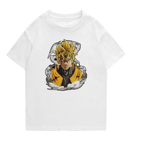 JoJo Bizarre Adventure Di Kurzarm Fitness T-Shirt Hoodie Mode Gedruckt Kurzarm T-Shirt Männer Und Frauen Casual Top-Color-3||S von CRYBF