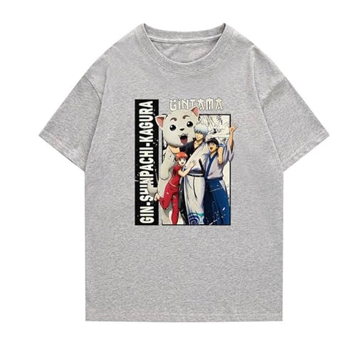 Leichtes Lauf Oversized T-Shirt Für Damen Mit Feuchtigkeitsableitendem Sport T-Shirt Gintama Atmungsaktives Cooles Sportshirt Für Herren Und Damen-Color-8||4XL von CRYBF