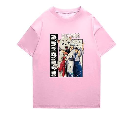 Leichtes Lauf Oversized T-Shirt Für Damen Mit Feuchtigkeitsableitendem Sport T-Shirt Gintama Atmungsaktives Cooles Sportshirt Für Herren Und Damen-Color-9||L von CRYBF