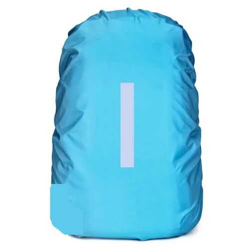 CSSHNL Regenschutz Schulranzen 55-65L Reflective Waterproof Backpack Rain Cover Outdoor Sport Night Cycling Safety Light Raincover Case Bag Camping Hiking(Blue) von CSSHNL