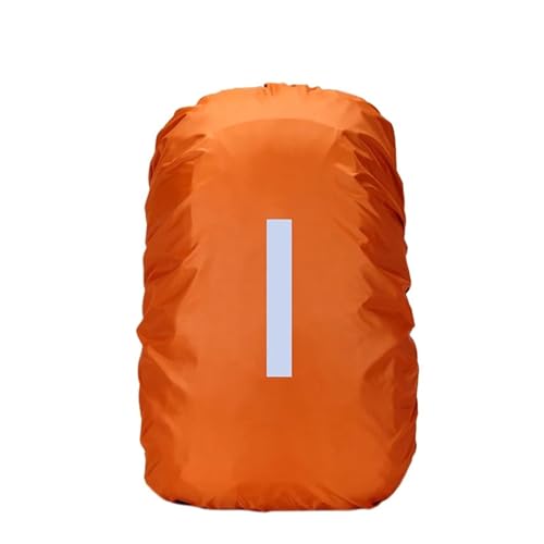 CSSHNL Regenschutz Schulranzen Waterproof Backpack Rain Cover Antislip Cross Buckle Strap Ultralight Compact Portable Backpack Cover with Reflective Strips(Orange M) von CSSHNL