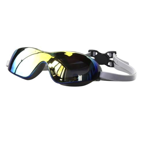 CSSHNL Schwimmbrillen Anti-Beschlag-Berufs-Schwimmfernglas, Wasserbrille, Anti-Beschlag-Schwimmbrille for Erwachsene, Schwimmbrille mit verstellbarer Schnalle zum Schwimmen(Grey Style B) von CSSHNL
