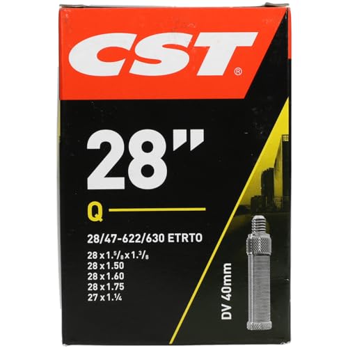 CST 071702 Fahrradschlauch, Schwarz, 28 x 1 1/8-1.75" 28/47-622/635 DV40 mm CST 071702 Fahrradschlauch, Schwarz, 28 x 1 1/8-1.75" 28/47-622/635 DV40 mm von CST