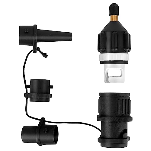 ‎CTDMJ Schlauchboot Ventiladapter, SUP Ventil Adapter, SUP Pumpenadapter, Mit 4 Stück Gasdüse, Gasdüse Pumpenadapter für Schlauchboot,Aufblasbares Bett,Kanu,Paddelbrett ventiladapter schlauchboot von CTDMJ