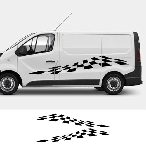 CTLTSRX 2 STÜCKE Auto Tür Seite Aufkleber, Für Opel Vivaro Renault Trafic Grafik Camper Van Vinyl Film Aufkleber Tuning Zubehör von CTLTSRX