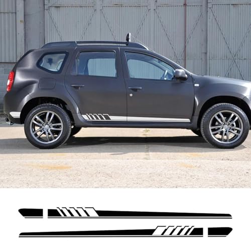 CTLTSRX 2 STÜCKE Autotür Seite Lange Streifen PVC Aufkleber, für Renault Dacia Duster Logan Sandero Auto Zubehör Vinyl Film Dekor Aufkleber von CTLTSRX