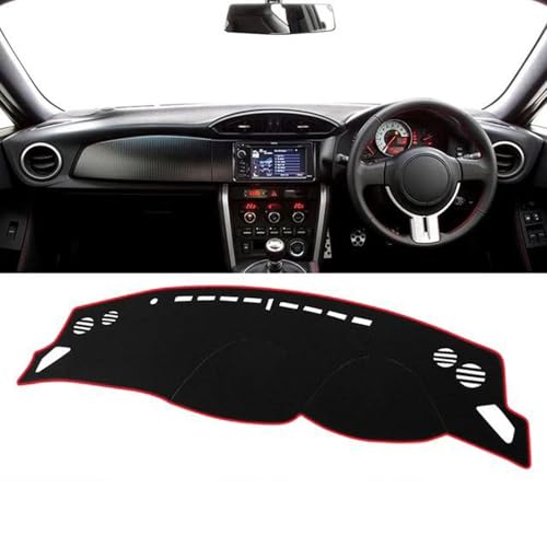 CTLTSRX Auto Armaturenbrett Abdeckung Matte Auto Dash Board Sonnenschutz Pad Teppiche Zubehör, Für Toyota 86 GT86 Subaru BRZ 2012-2017 2018 2019 2020 von CTLTSRX