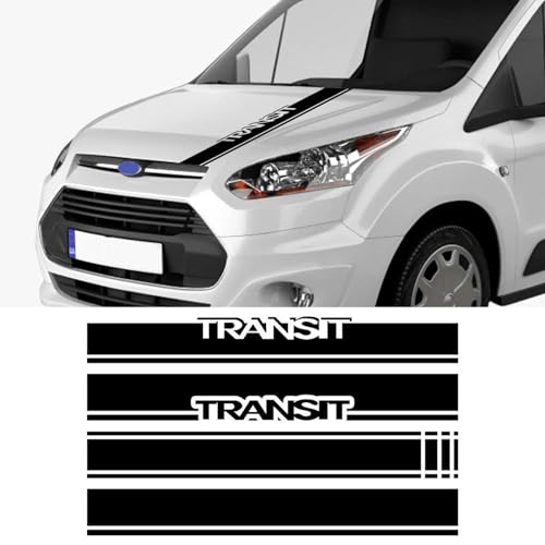 CTLTSRX Auto Motorhaube Abdeckung Grafik Streifen Kit Vinyl Dekor Aufkleber Auto Zubehör, Für Ford Transit Connect von CTLTSRX