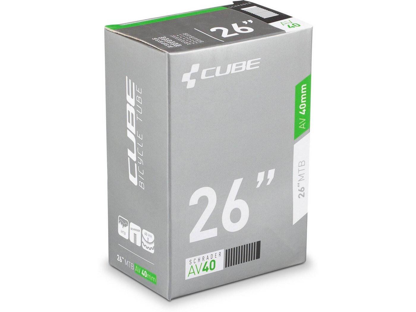 CUBE Fahrradschlauch CUBE Fahrradschlauch 26" MTB AGV 40mm CUBE Fahrradschlauch CUBE Fahrradschlauch 26" MTB AGV 40mm von CUBE
