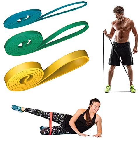 3er Set Training Band elastische Widerstandsbänder für Fitness Crossfit Training, Gym Zubehör, Fitness Zubehör für Männer und Frauen 5-15-25 kg 3er Set Training Band elastische Widerstandsbänder für Fitness Crossfit Training, Gym Zubehör, Fitness Zubehör für Männer und Frauen 5-15-25 kg von CUCUBA
