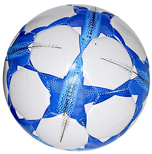Fußball für Training oder Spiel, Größe 5 glänzend (Farbe: Weiß) von CUCUBA